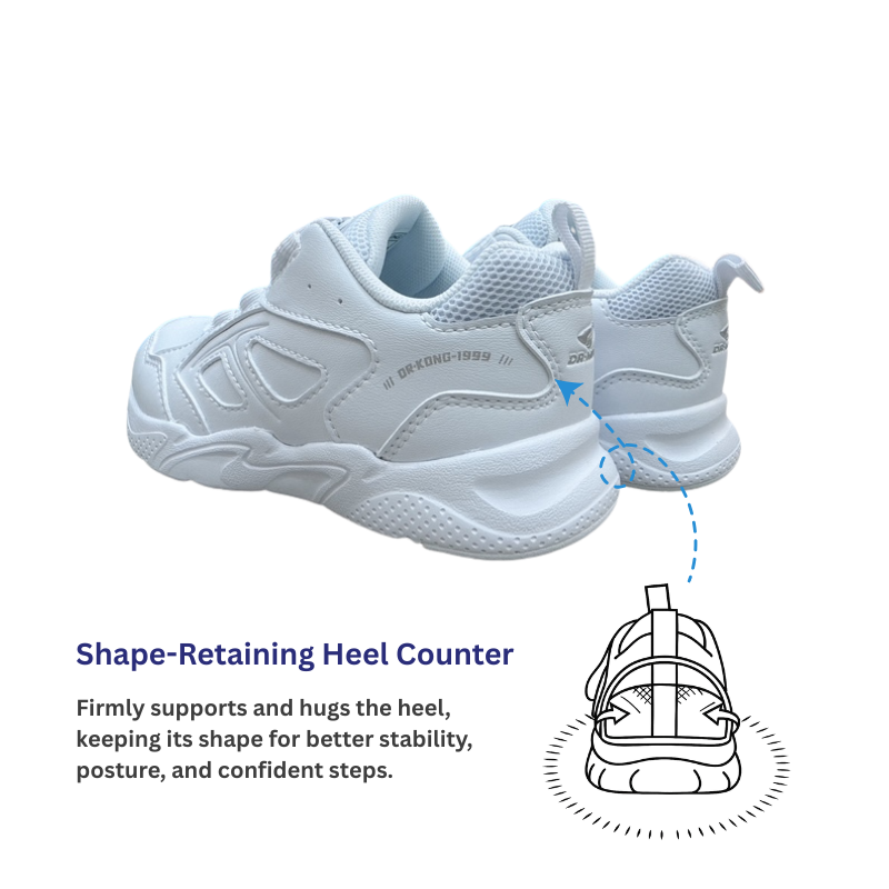DR.KONG HEALTH SCHOOL SHOES (WHITE) DK-2B16A1050AX-DSA