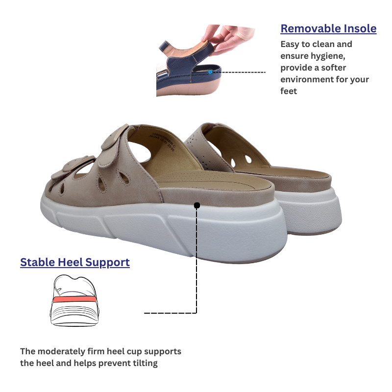 DR.KONG WOMEN REMOVABLE INSOLE SANDALS DK-1S80A2006BW