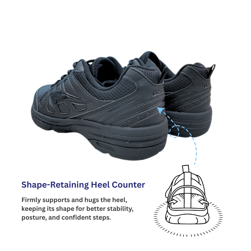 DR.KONG HEALTH SCHOOL SHOES (BLACK) DK-C723T001E3-BLK