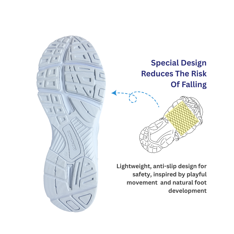 DR.KONG HEALTH SCHOOL SHOES (WHITE) DK-1CE0A1028AM