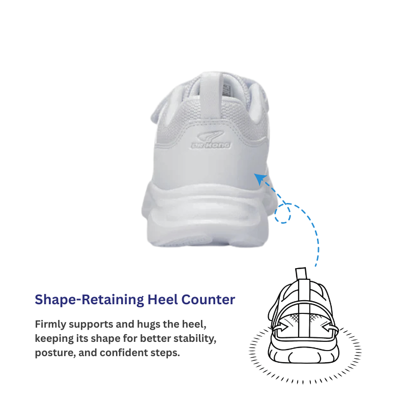 DR.KONG HEALTH SCHOOL SHOES (WHITE) DK-2C10A1017AX-DSA