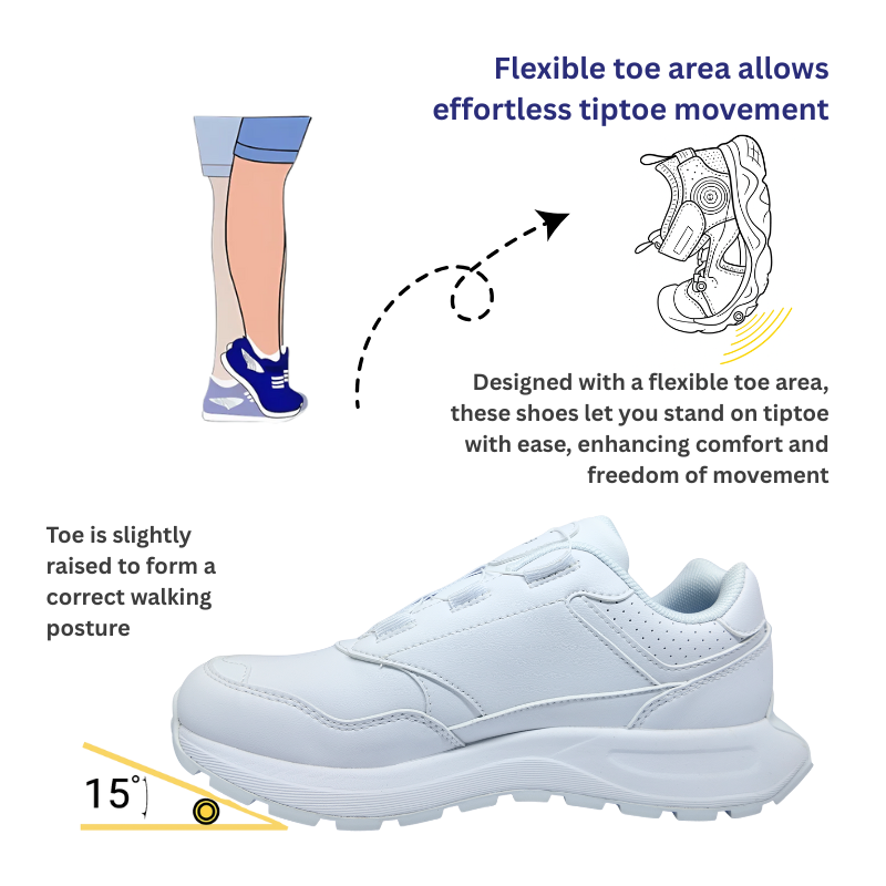 DR.KONG HEALTH SCHOOL SHOES (WHITE) DK-1CX0A4044CW