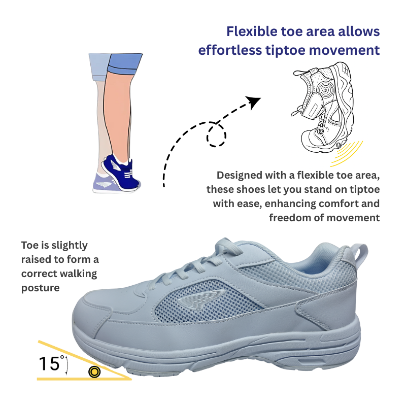 DR.KONG HEALTH SCHOOL SHOES (WHITE) DK-1CE0A1028AM