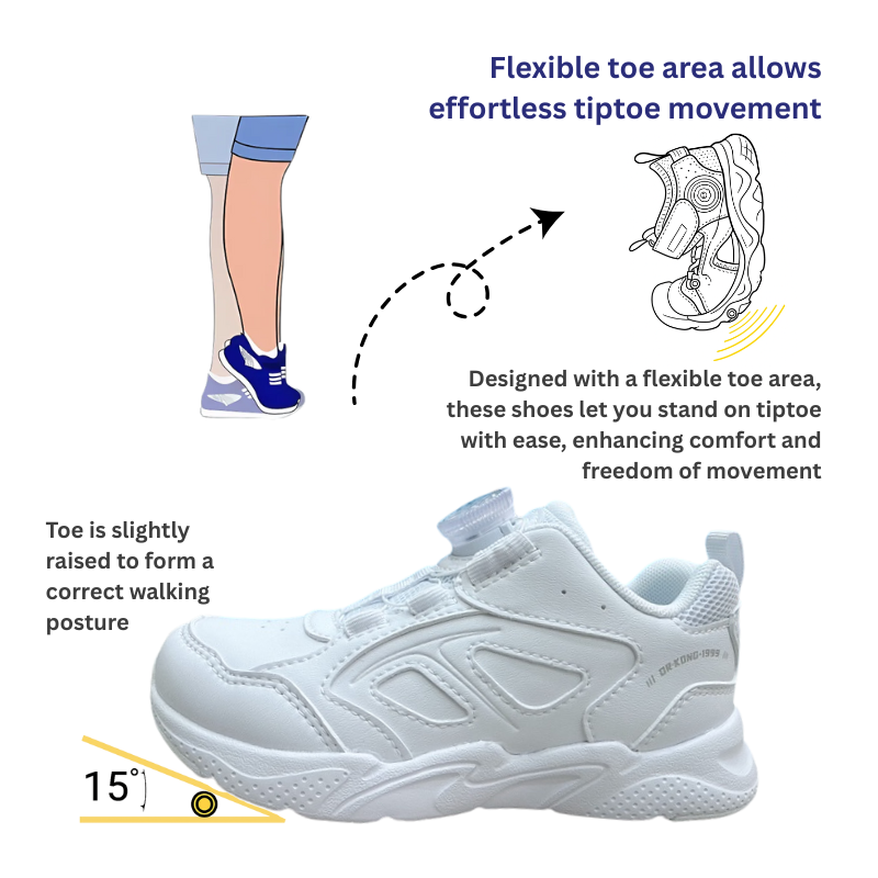 DR.KONG HEALTH SCHOOL SHOES (WHITE) DK-2B16A1050AX-DSA