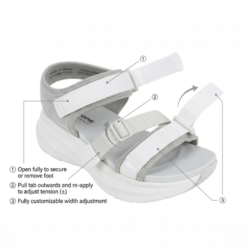 DR.KONG WOMEN TOTAL CONTACT SANDALS DK-1S30A2059BW