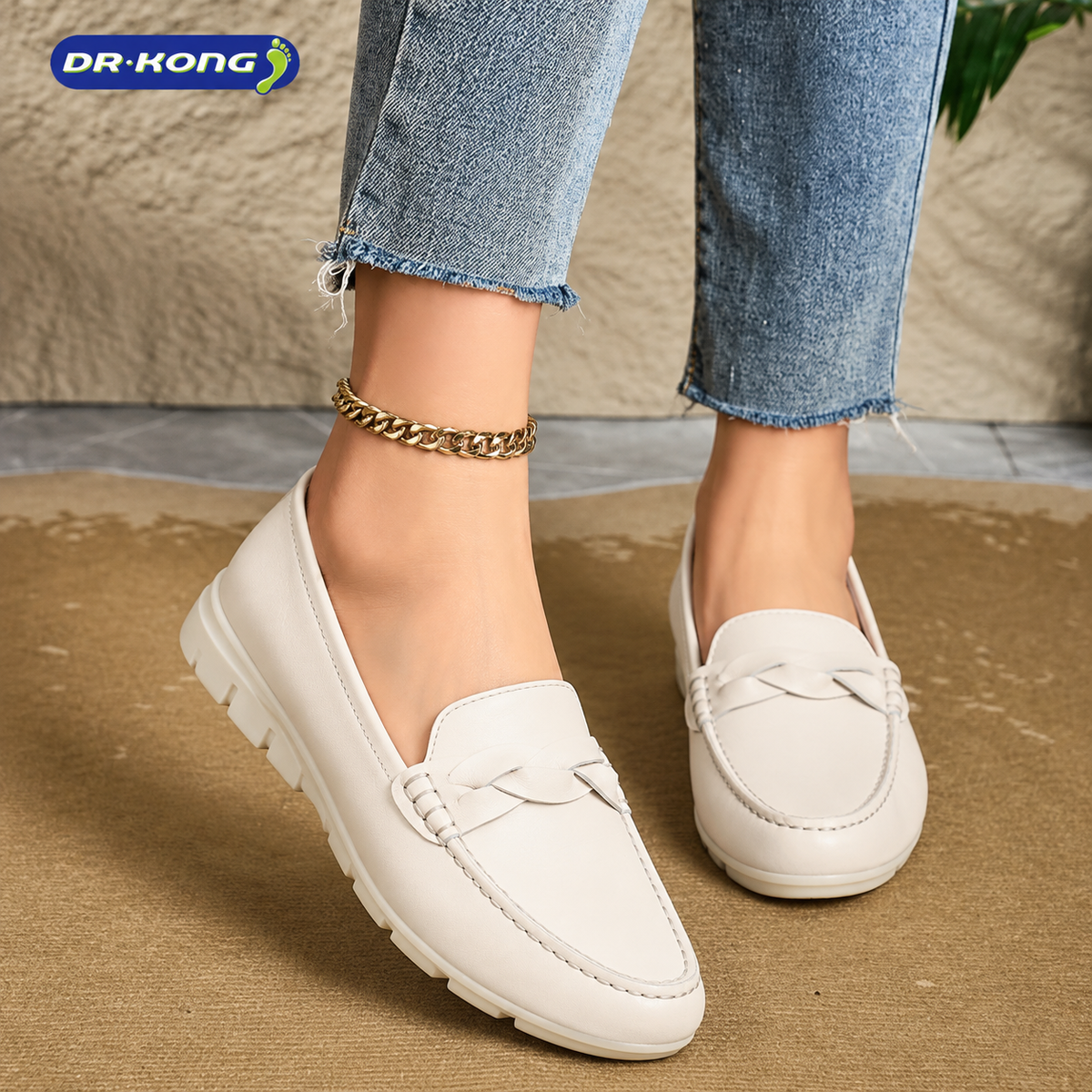 DR.KONG WOMEN COMFORT FLAT SHOES DK-1W10B1010BW