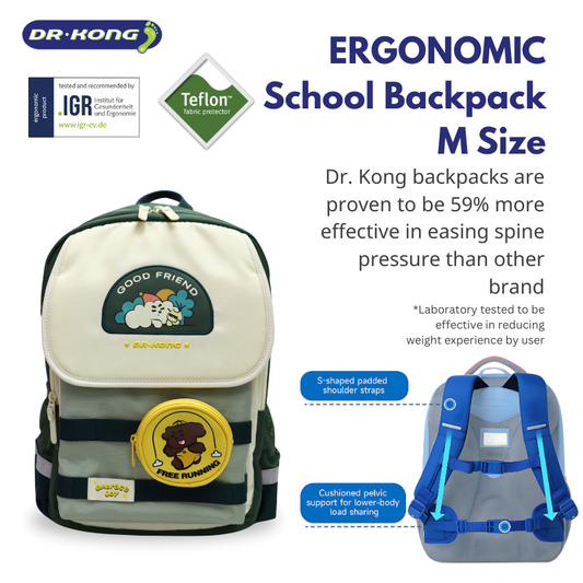 DR.KONG BACKPACKS M SIZE DK-1Z12A3064AM-GRN