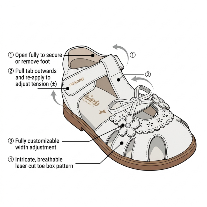 DR.KONG KIDS TOTAL CONTACT SANDALS DK-2S10A2102AW