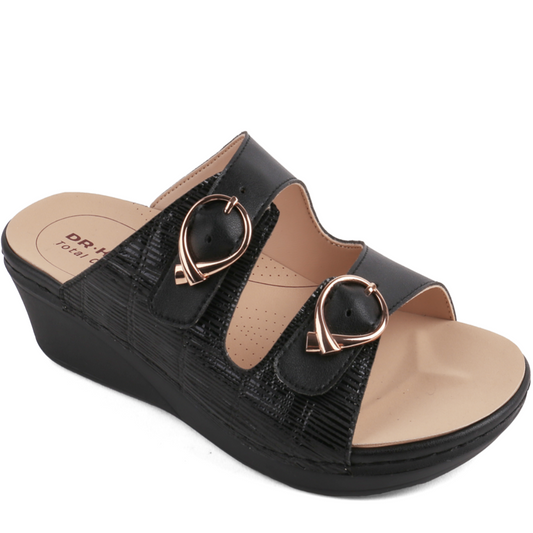 DR.KONG WOMEN REMOVABLE INSOLE SANDALS DK-S8000418E3-BLK(RP : $189)