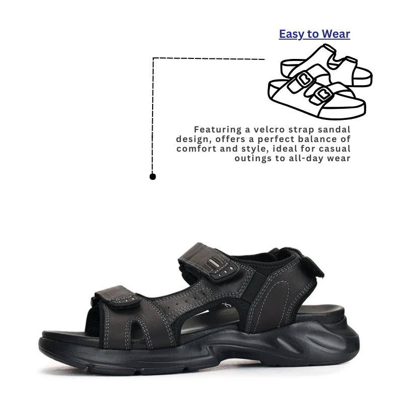 DR.KONG MEN'S TOTAL CONTACT SANDALS DK-S9000294-BLK