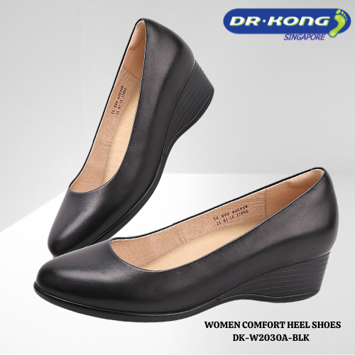 DR.KONG WOMEN COMFORT HEEL SHOES DK-W2030A-BLK(RP : $159)