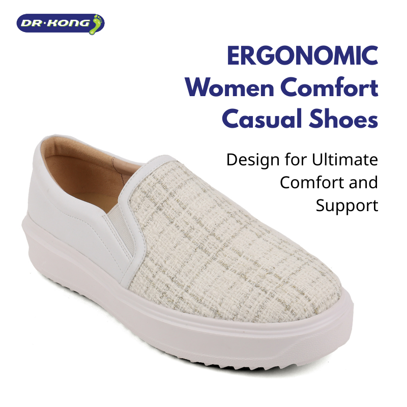 DR.KONG WOMEN COMFORT CASUAL SHOES DK-W5001496-WHT