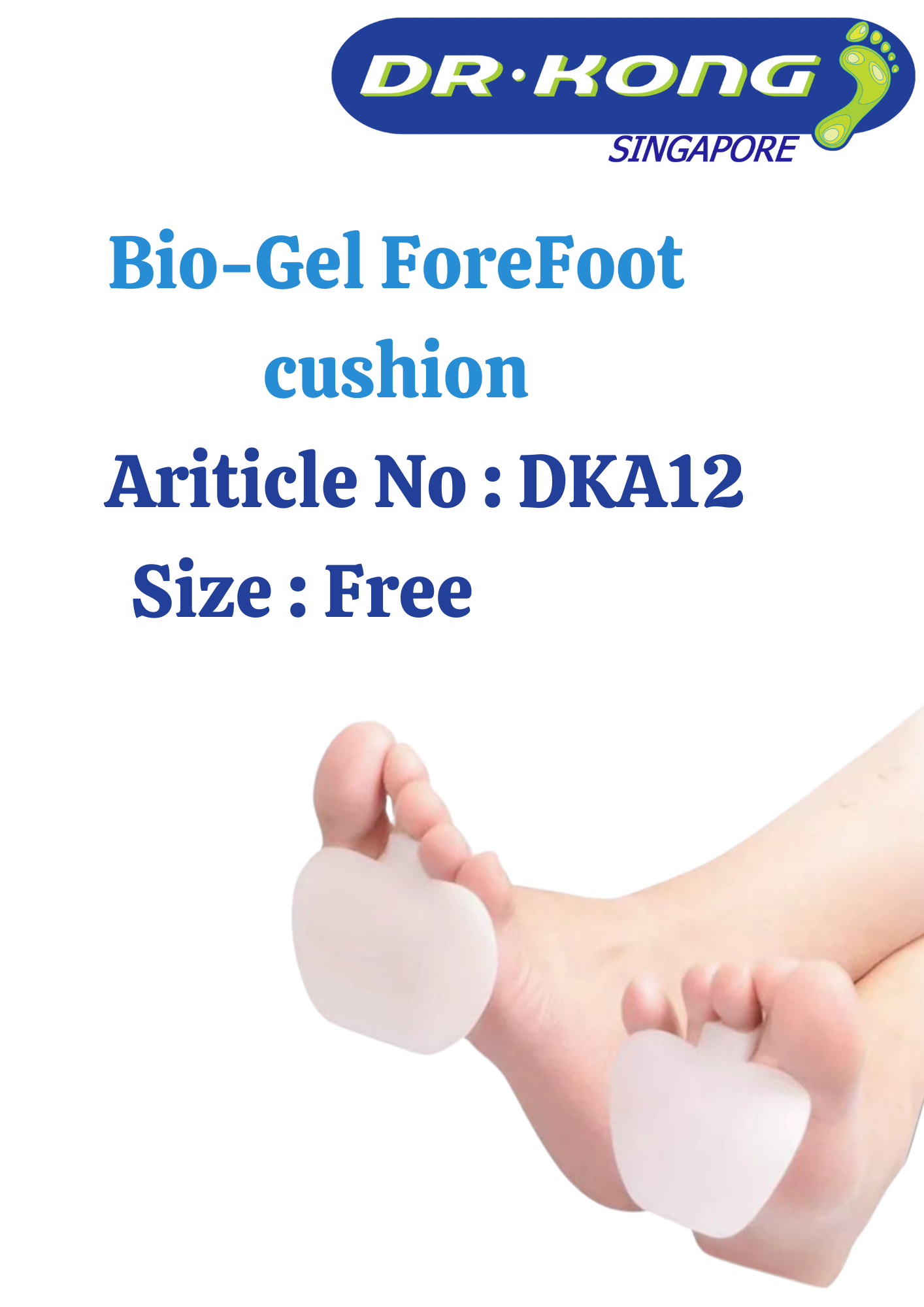 DR.KONG BIO-GEL FOREFOOT CUSHION ACCESSORIES DK-DKA12-F(RP : $16.90)