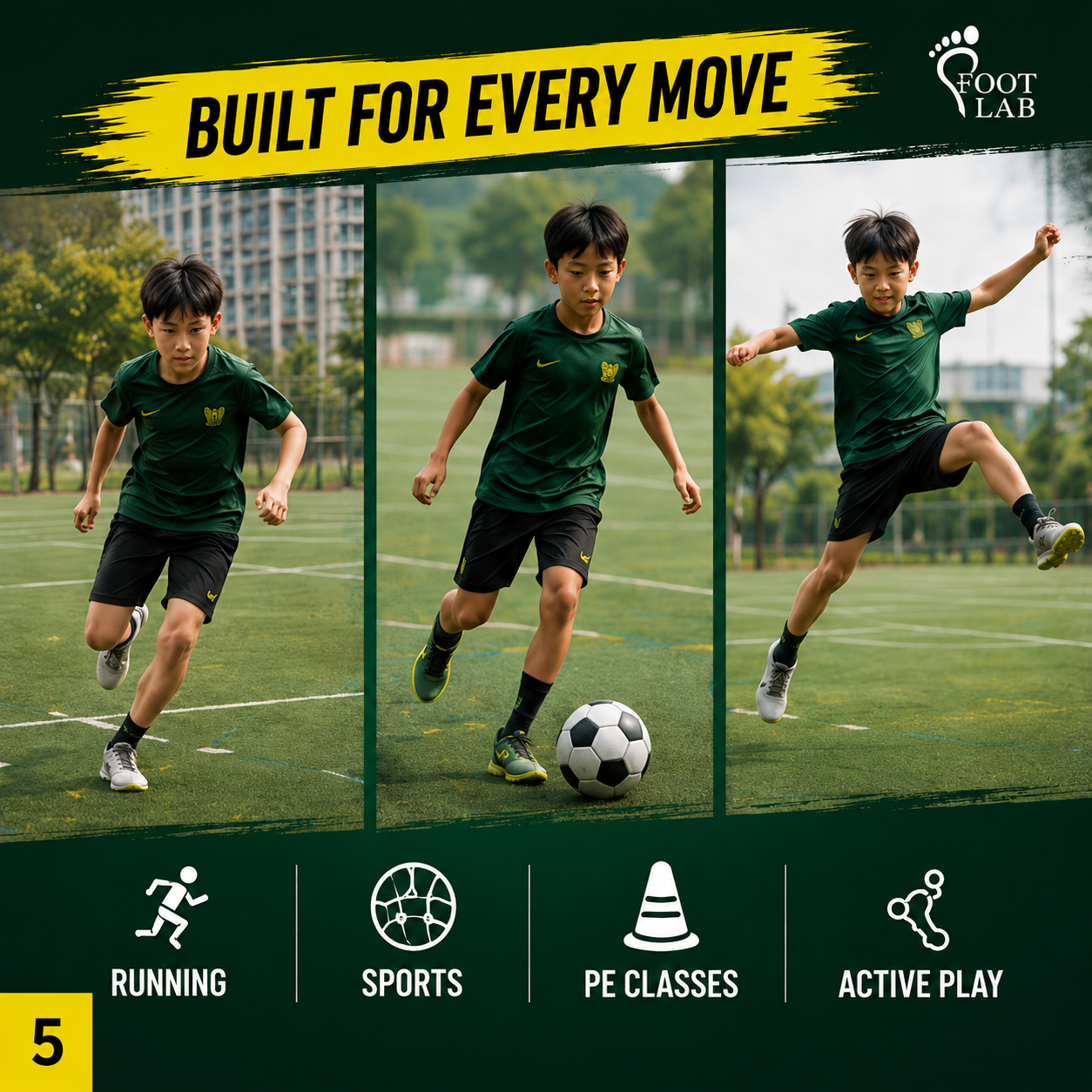 FTL-SPORT KIDS (Foot Lab Active Sport Insoles)