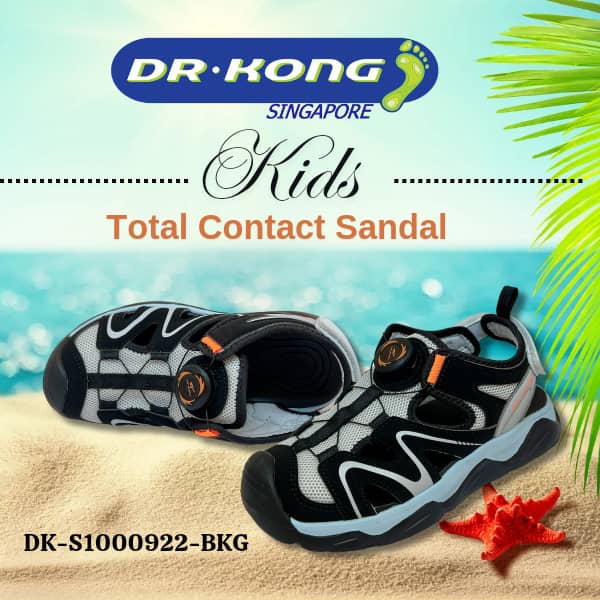 DR.KONG KIDS TOTAL CONTACT SANDALS DK-S1000922-BKG(RP : $99)