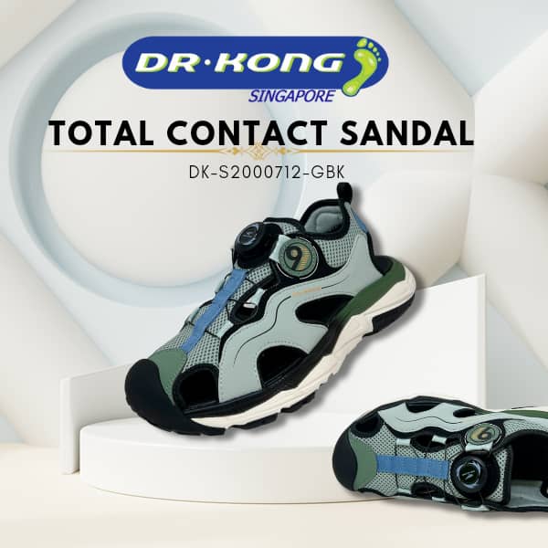 DR.KONG KIDS  TOTAL CONTACT SANDALS DK-S2000712-GBK(RP : $129)