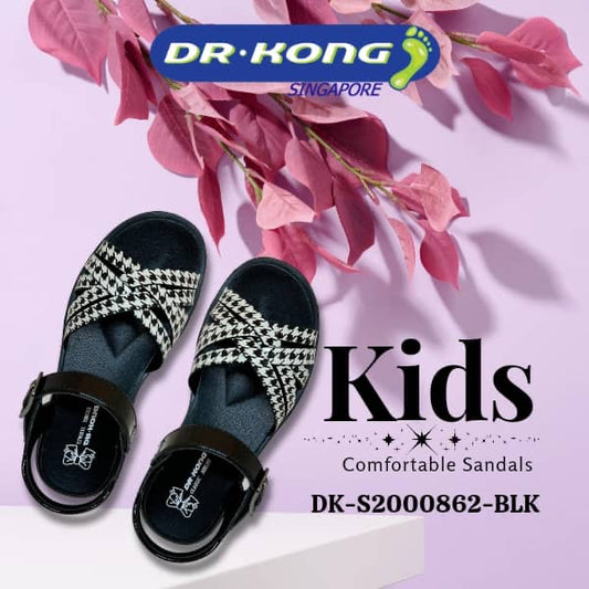 DR.KONG KIDS  TOTAL CONTACT SANDALS DK-S2000862-BLK(RP : $129)