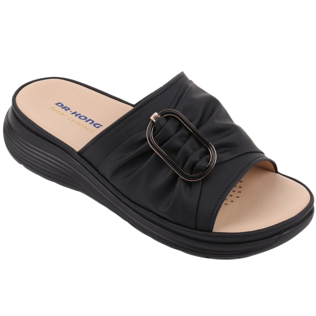 DR.KONG WOMEN TOTAL CONTACT SANDALS DK-S3001790-BLK(RP : $149)