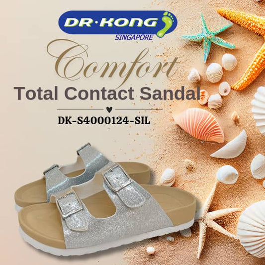 DR.KONG WOMEN SMART FOOTBED SANDALS DK-S4000124-SIL(RP : $139)