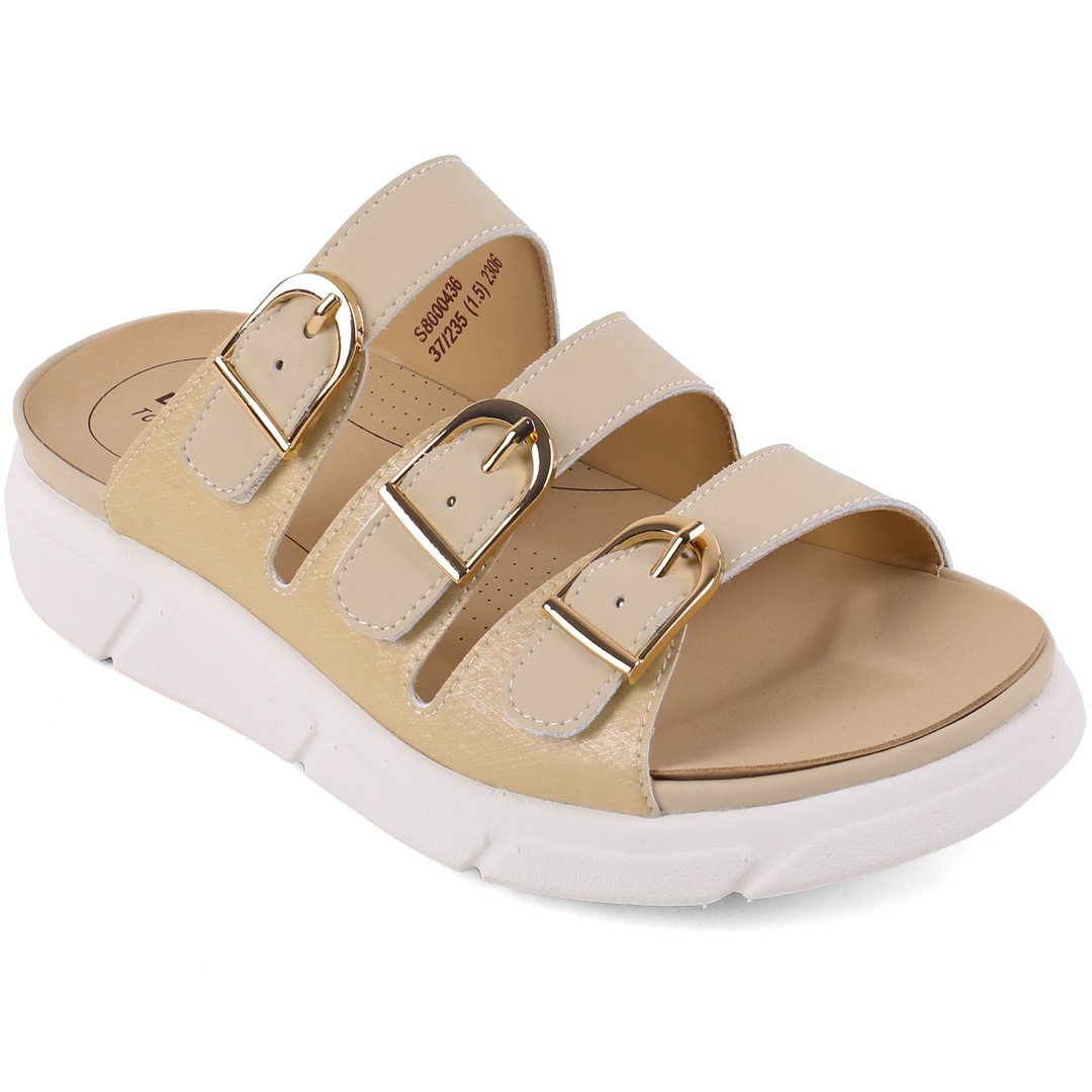 DR.KONG WOMEN REMOVABLE INSOLE SANDALS DK-S8000436-LBE(RP : $169)