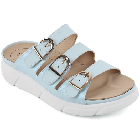 DR.KONG WOMEN REMOVABLE INSOLE SANDALS DK-S8000436-LBU(RP : $169)