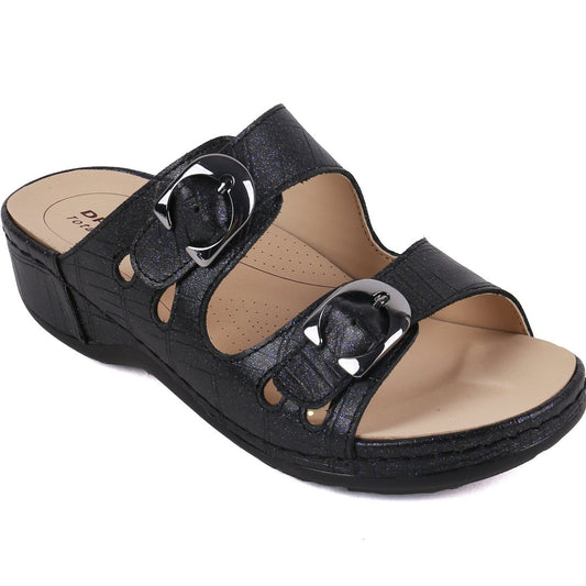 DR.KONG WOMEN REMOVABLE INSOLE SANDALS DK-S8000442-BLK(RP : $169)