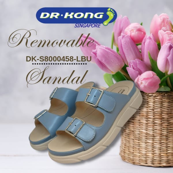 DR.KONG WOMEN REMOVABLE INSOLE SANDALS DK-S8000458-LBU(RP : $169)