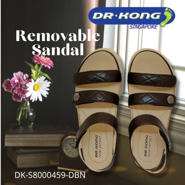 DR.KONG WOMEN REMOVABLE INSOLE SANDALS DK-S8000459-DBN(RP : $159)