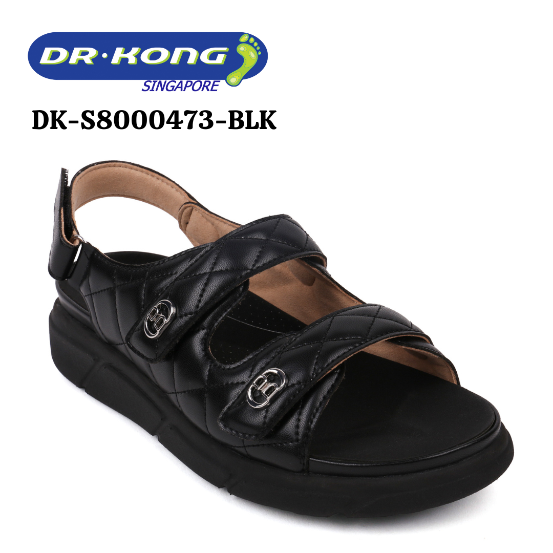 DR.KONG WOMEN REMOVABLE INSOLE DK SANDAL DK-S8000473-BLK(RP : $159)