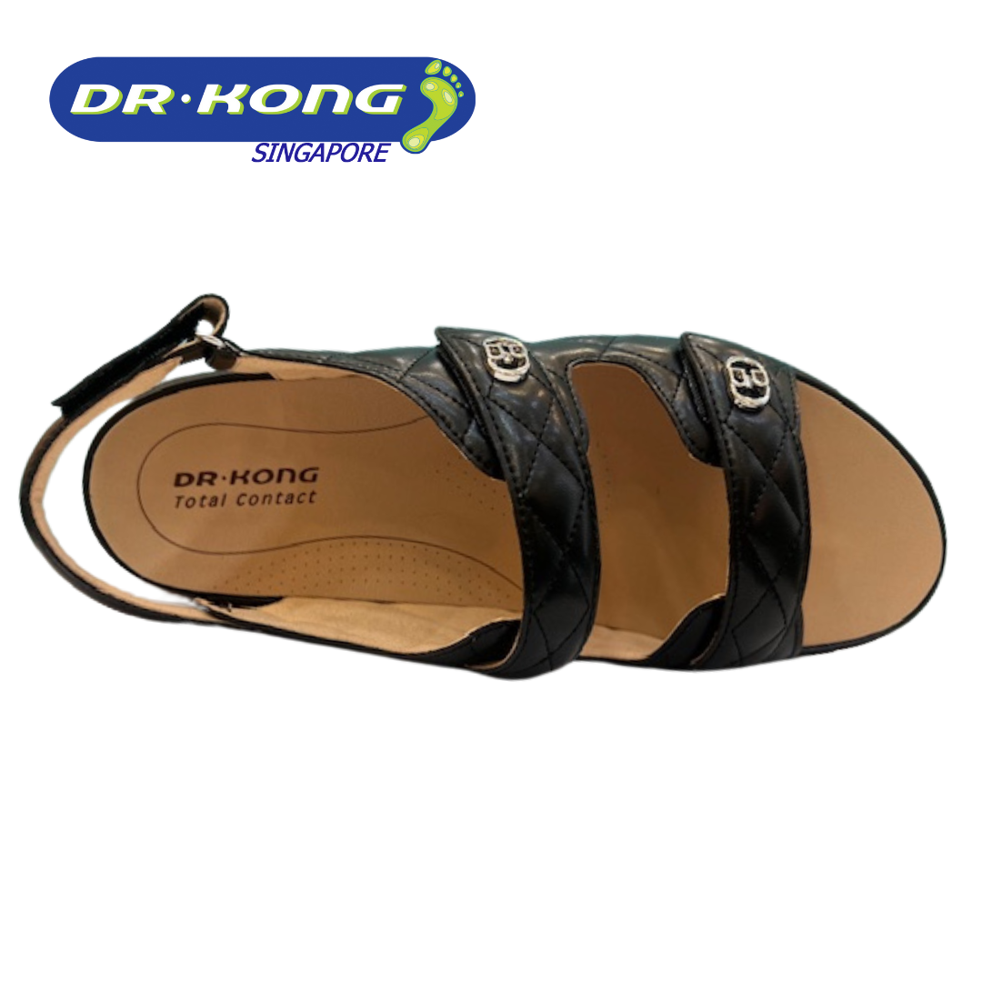 DR.KONG WOMEN REMOVABLE INSOLE DK SANDAL DK-S8000473-BLK(RP : $159)