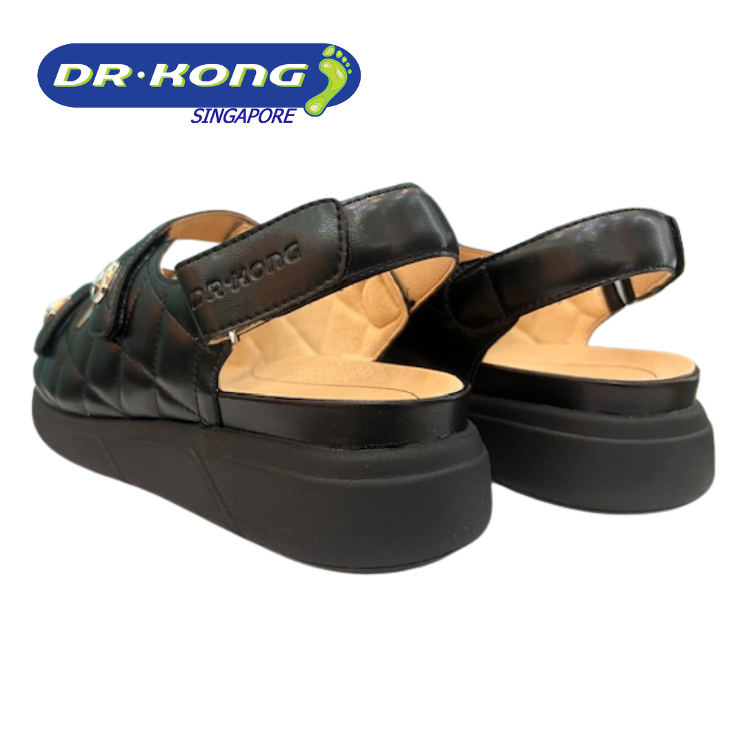 DR.KONG WOMEN REMOVABLE INSOLE DK SANDAL DK-S8000473-BLK(RP : $159)