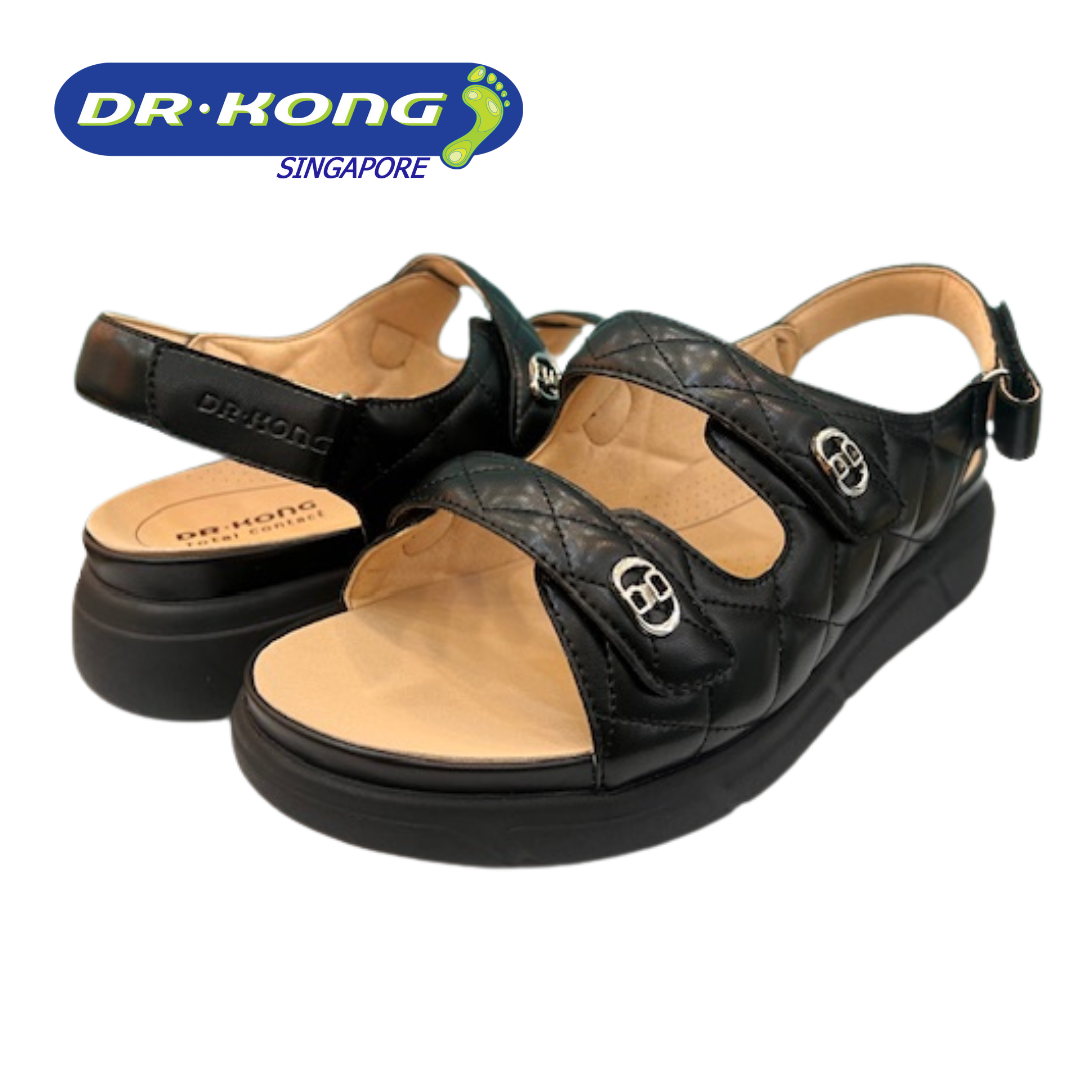 DR.KONG WOMEN REMOVABLE INSOLE DK SANDAL DK-S8000473-BLK(RP : $159)