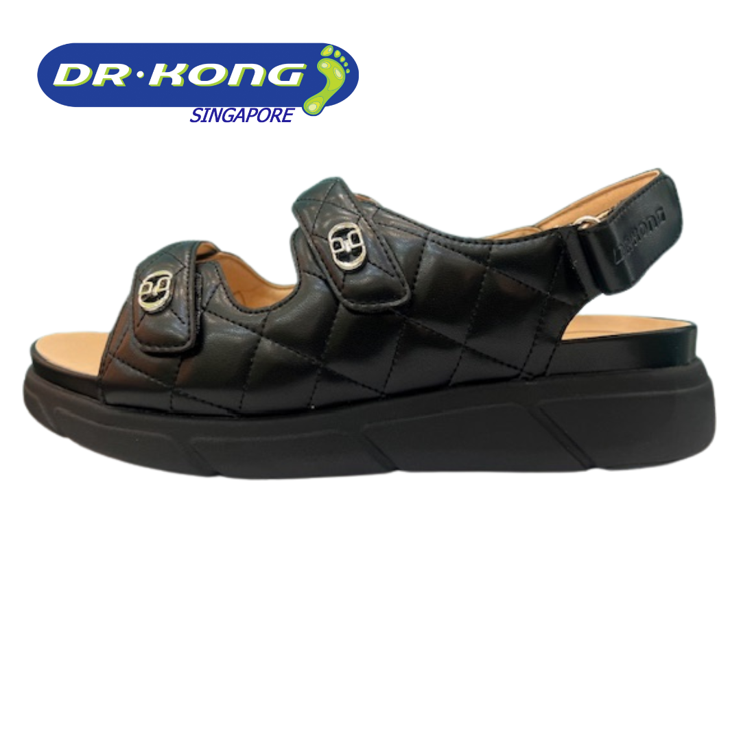 DR.KONG WOMEN REMOVABLE INSOLE DK SANDAL DK-S8000473-BLK(RP : $159)