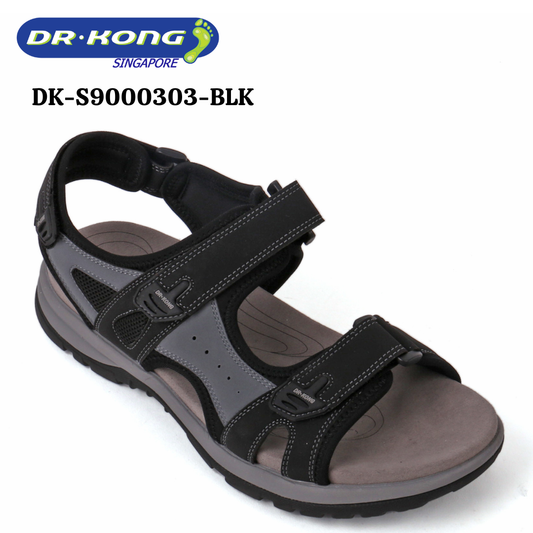 DR.KONG MEN'S TOTAL CONTACT SANDALS DK-S9000303-BLK(RP : $169)