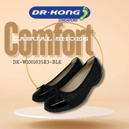 DR.KONG WOMEN COMFORT FLAT SHOES DK-W1001835E3-BLK(RP : $179)