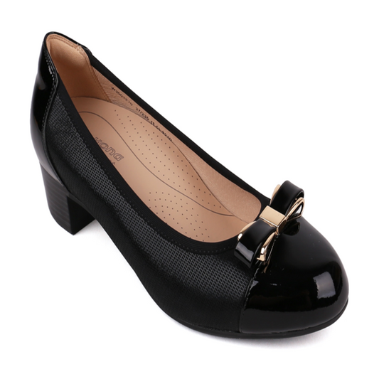 DR.KONG WOMEN COMFORT HEEL SHOES DK-W3001210-BLK(RP : $189)