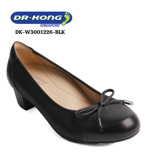 DR.KONG WOMEN COMFORT HEEL SHOES DK-W3001226-BLK(RP : $169)