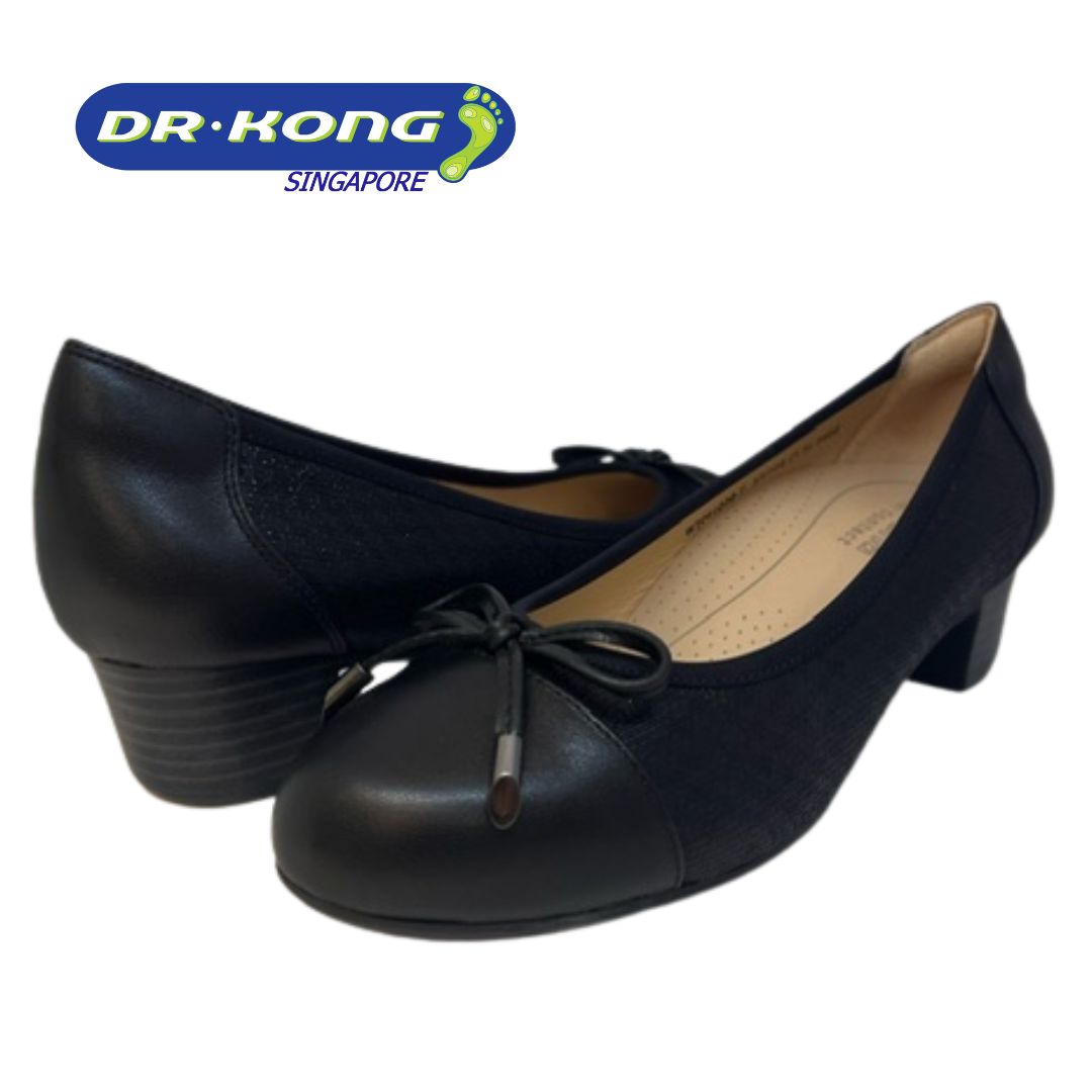 DR.KONG WOMEN COMFORT HEEL SHOES DK-W3001226-BLK(RP : $169)