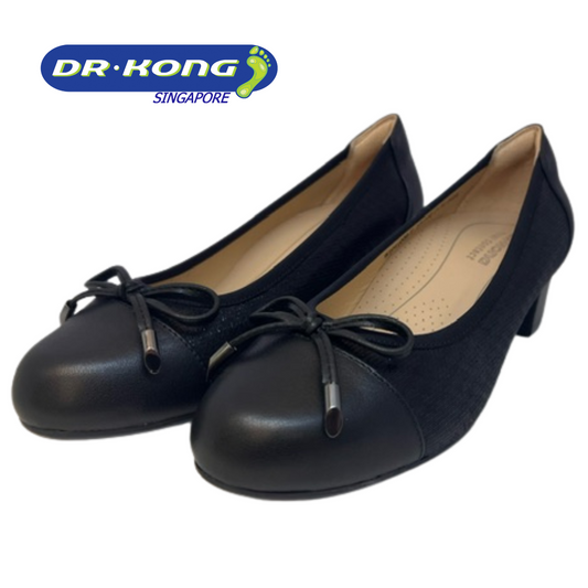 DR.KONG WOMEN COMFORT HEEL SHOES DK-W3001226-BLK(RP : $169)