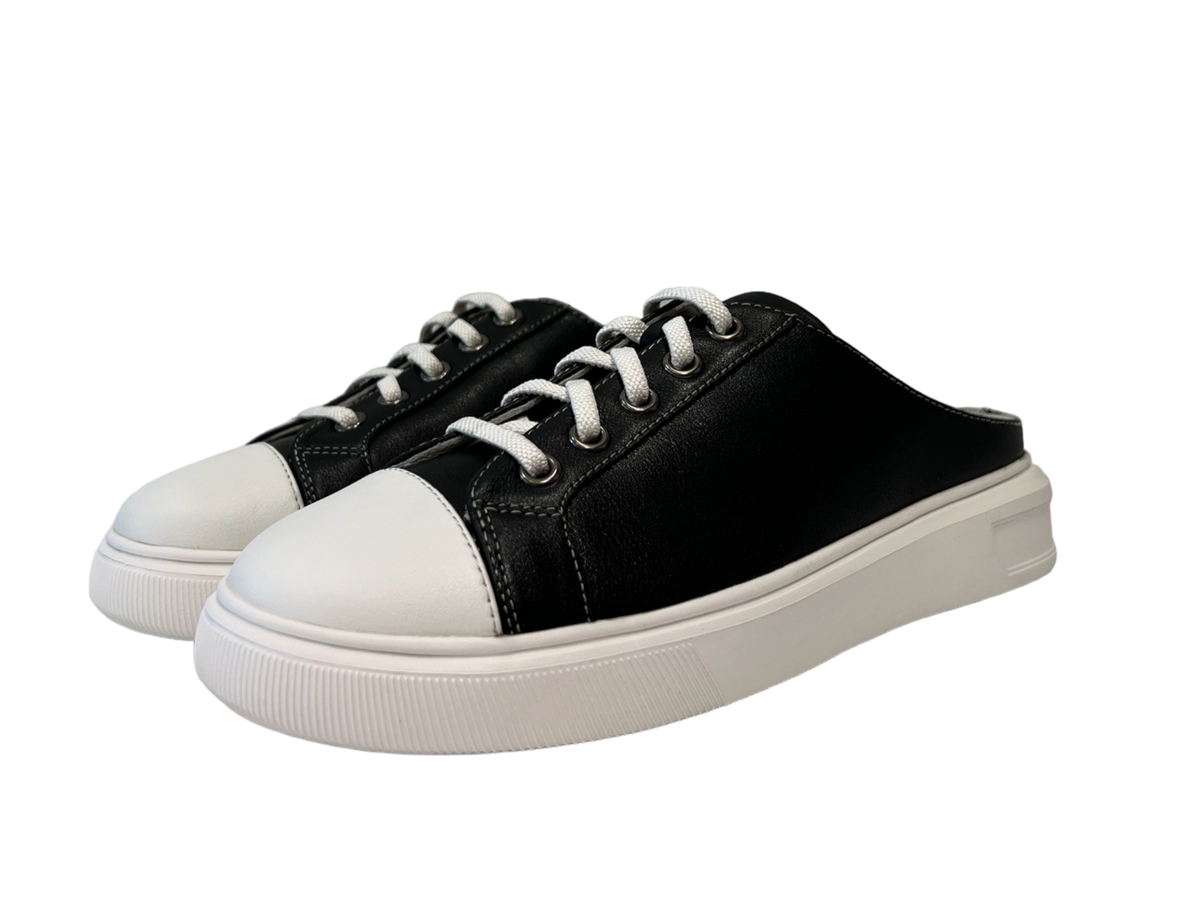 WOMEN COMFORT SLIP ON MULES SHOES DK-W5001461-BLK