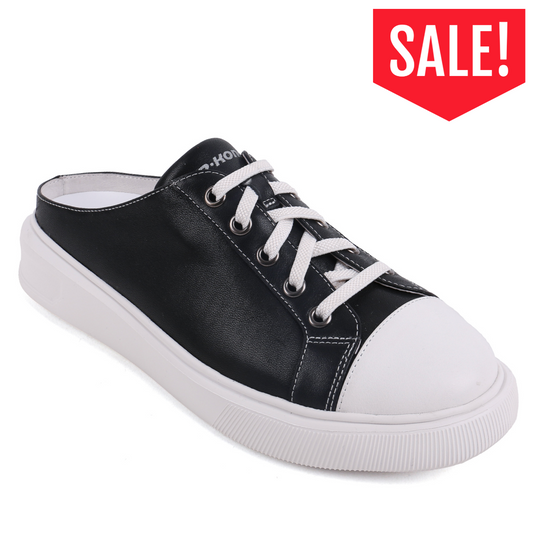 DR.KONG WOMEN COMFORT SLIP ON MULES SHOES DK-W5001461-BLK